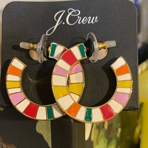 J. Crew patterned Hoops